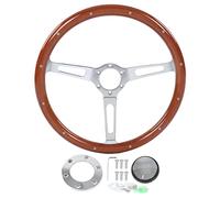 Volant Rétro Volant en Bois Volant en Bois, Volant Vintage Volants (BROWN)