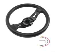 Volant rond de 320 mm - 33 cm - Noir et rouge