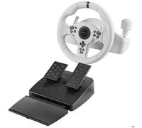 Volant SimRacing DriveSense PC Mars Gaming MWH-RSXONE pédalier XL avec repose-pieds |PS3|PS4|Xbox One|SeriesX-S|Switch Blanc