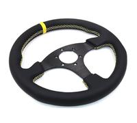 Volant Sport,Racing Volant Volant plat de course de 13 pouces 330mm volant de jeu de course en cuir universel automatique (Color : 3)