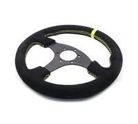 Volant Sport,Racing Volant Volant plat de course de 13 pouces 330mm volant de jeu de course en cuir universel automatique (Color : 5)