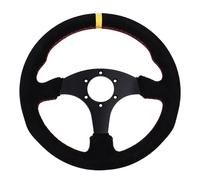 Volant Sport,Racing Volant Volant plat de course de 13 pouces 330mm volant de jeu de course en cuir universel automatique (Color : 6)