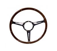 Volant SSP en bois 3 branches alu poli - 15 pouces