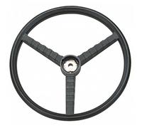 Volant Tracteur Ama diamètre 395 mm : Volant plat avec cache, cône C2, Capuchon central de fixation, Made in Italy