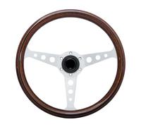 Volant universel de Style bois de 14 pouces, 358mm, volant de sport Vintage classique(S with black line)
