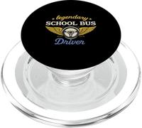 Volant Vintage Amusant et légendaire pour Chauffeur de Bus Scolaire PopSockets PopGrip pour MagSafe