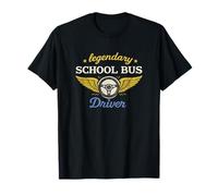Volant Vintage Amusant et légendaire pour Chauffeur de Bus Scolaire T-Shirt