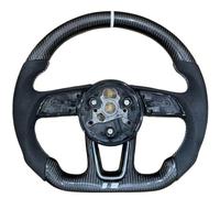 volant voiture Compatible Avec Pour A3 A4 A5 S3 S4 S5 B9 Base De Volant De Voiture En Fibre De Carbone Avec Logo S/RS, Accessoires Intérieurs