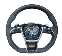 volant voiture Compatible Avec Pour A6 A7 C8 2019 2020 2021 2022 Pour S6 S7 RS6 RS7 Volant Sport Amélioré À Fond Plat Et Chauffant, Accessoires De Voiture