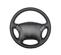 Volant Voiture pour Benz W203 2001 2002 2003 2004 2005 2006 2007 Bricolage Cousu Main Noir Haute Doux Couverture Volant Voiture en Cuir Artificiel Caches Volant (Couleur : Red Thread)