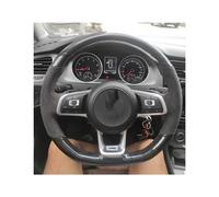 Volant Voiture pour VW pour Golf R MK7 7 pour GTI Polo pour GTI pour Scirocco 2015 2016 Housse Volant Voiture en Daim Noir Caches Volant (Couleur : Style 5)