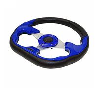 Volant Voiture Sport 12.5 pouces 320mm universel PU Cuir Racing Sports Auto Direction du volant Horno(Carbon Fiber)
