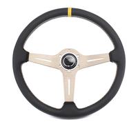 Volant Voiture Volant de course tout-terrain en cuir, 15 pouces, 380 mm, for modification de voiture, outils(2)