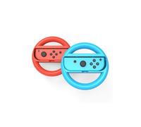 Accessoire pour manette GENERIQUE Volant x2 pour Manette Joy-Con NINTENDO Switch Mario Kart Ergonomique Lot de 2 (BLEU/ROUGE)