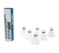 Yonex Volants de badminton Mavis 600 77 Nylon Blanc Tube de 6 Taille unique