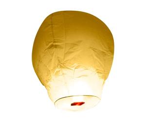 Volante Balloon Lanterne Chinoise Blanche en Papier - Idéal pour Célébrations Féeriques et Mariages en Extérieur