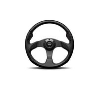 VOLANTE MOMO JET D32 320 CUERO NEGRO.