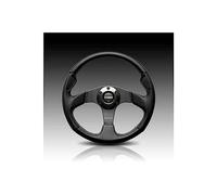 VOLANTE MOMO JET D35 350 CUERO NEGRO.