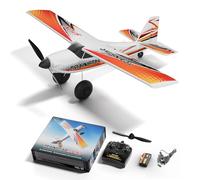 volantexrc Avion RC, Avion Télécommandé 4CH sans Balais avec Gyroscope 6 Axes 2.4Ghz et Système de Stabilisation Xpilot, Fonction Acrobatique à Un Bouton pour Adultes, Débutant (Rouge, 768-4)