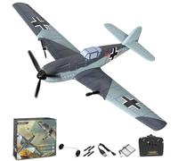 volantexrc Avion RC pour débutants, Avion télécommandé 3CH BF-109 RTF pour Adultes avec Gyroscope 2.4GHz 6 Axes - Facile à Piloter, Stable et Amusant ! (762-6)