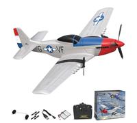 VOLANTEXRC Avion télécommandé 3CH Avion RC P51 RTF pour débutants, Adultes et Enfants avec Gyroscope 2.4GHz 6-Axis Stabilizer-Facile à Piloter, Stable et Amusant ! (762-7)