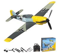 volantexrc Avion Télécommandé, 4CH BF109 Avion RC pour Adultes et débutants | Système de stabilisation Xpilot, One-Key Aerobatic, télécommande anti-interférences 2,4 GHz, 2 batteries rechargeables, RTF