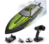 volantexrc Bateau RC, Bateau Télécommandé Autoredressant pour Piscines et Lacs, Bateaux de Course RC 2,4 GHz 20+MPH avec 2 Batteries Rechargeables pour Débutants ou Adultes (Vert) (795-8, Vert)