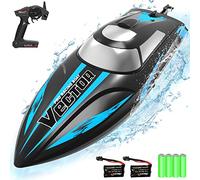 VOLANTEXRC Bateau Télécommandé, 2,4 GHz Haute Vitesse Bateau RC avec Alarme de Batterie Faible pour Débutant Adultes (795-3)