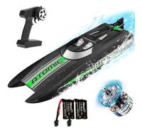volantexrc Bateau Télécommandé, RC Bateau Débutant, 2,4 GHz Haute Vitesse Bateaux avec Alarme de Batterie Faible pour Adultes (Atomic XS)