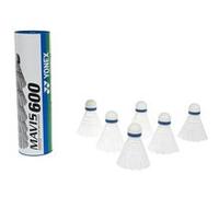 Yonex Mavis 600 Shuttles (Tube of 6) White White