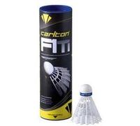 Carlton Premium Badminton Ball F1 TI Blanc - Rouge, Rapide (78 Grains), pour Joueurs de Tournoi et de Club (boîte de 1x6)