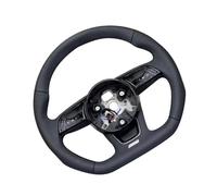 Volants compatibles avec Audi A3, A4, A5, S3, S4, S5 et B9 : Volant Chauffant à méplat Semi-perforé avec Logo S/RS et embase (avec Logo RS).