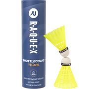 Volants De Badminton En Plumes De Nylon Tube De 6 Volants En Liège Naturel-Trois Options De Vitesse-Volants Blancs Ou Jaunes ¿Volants De Badminton Durables Pour L'intérieur Et L'extérieur.[B1537]