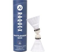 Volants De Badminton En Plumes De Nylon Tube De 6 Volants En Liège Naturel-Trois Options De Vitesse-Volants Blancs Ou Jaunes ¿Volants De Badminton Durables Pour L'intérieur Et L'extérieur.[B1540]