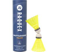 Volants De Badminton En Plumes De Nylon Tube De 6 Volants En Liège Naturel-Trois Options De Vitesse-Volants Blancs Ou Jaunes ¿Volants De Badminton Durables Pour L'intérieur Et L'extérieur.[B1536]