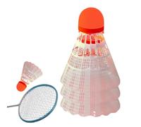 Volants de badminton jeu de nuit - Volant en nylon lumineux, lot de trois, coupe-vent, léger et durable | Entraînement en plein air Utilisation dans l'obscurité Sports de loisirs Opération de jeu en s