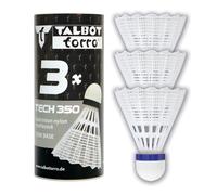 Volants de badminton TALBOT TORRO Tech 350 Medium, lot de 3 - Blanc
