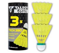 Volants de badminton TECH 350, jupe: jaune, vitesse: vert/lent