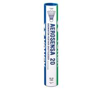 YONEX, 77-Slow-Green AeroSensa-20 - Plumes de Badminton (oie), 12 pièces, Adulte Unisexe, Multicolore