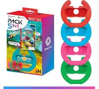 Volants de course - ONIVERSE - Pack de 4 - Compatible Nintendo Switch - Jeu Schtroumpf Kart inclus - Ergonomiques