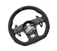 Volants de Voiture compatibles avec A3 A4 A5 S3 S4 S5 B9 - Volant Sport de Course avec Bouton de clé et Cadre intérieur (avec Logo S)