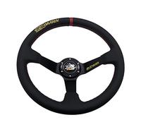 Volants Sport Volant 14inch 350mm Disque Deep Cuir Rally Rally Racing Racing Roues Dirigeantes Dérive