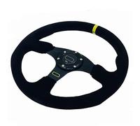 Volants Sport Volant de sport universel Dérive à plat 14inch 350mm Racing Devoir Daim Cuir avec un klaxon