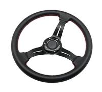Volants Sport Volant de voiture Racing antidérapant Cuir respirant Auto Sports Sportif Universal 14 pouces 350mm Deep Drifting