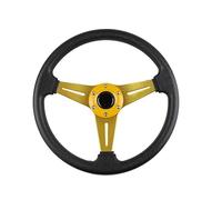 Volants Sport Volant sport Racing Universal 13 pouces 34 0mm Aluminium + PU Drifteur Directeur Auto Accessoire(Gold)