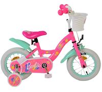 Volare Barbie Vélo d'enfant pour fille - 12 pouces en rose avec caractéristiques de sécurité