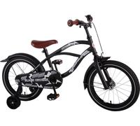 Volare Black Cruiser vélo enfant 16 pouces fille garçon vélo à partir de 4 - 6 ans taille 104 - 110 cm