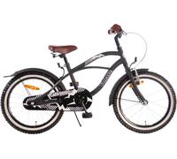 Volare Black Cruiser vélo enfant 18 pouces filles garçons 4 - 7 ans vélo enfant 104 - 116 cm avec frein à rétropédalage
