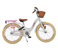 Volare Blossom Vélo pour Fille - 20 Pouces en Blanc, Avec Blütendesign