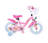 Volare Disney Princesse Vélo - Fille - 12 Pouces - Rose - Zweihandbremse